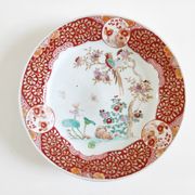 Japanese plate circa 1900 birds and insects