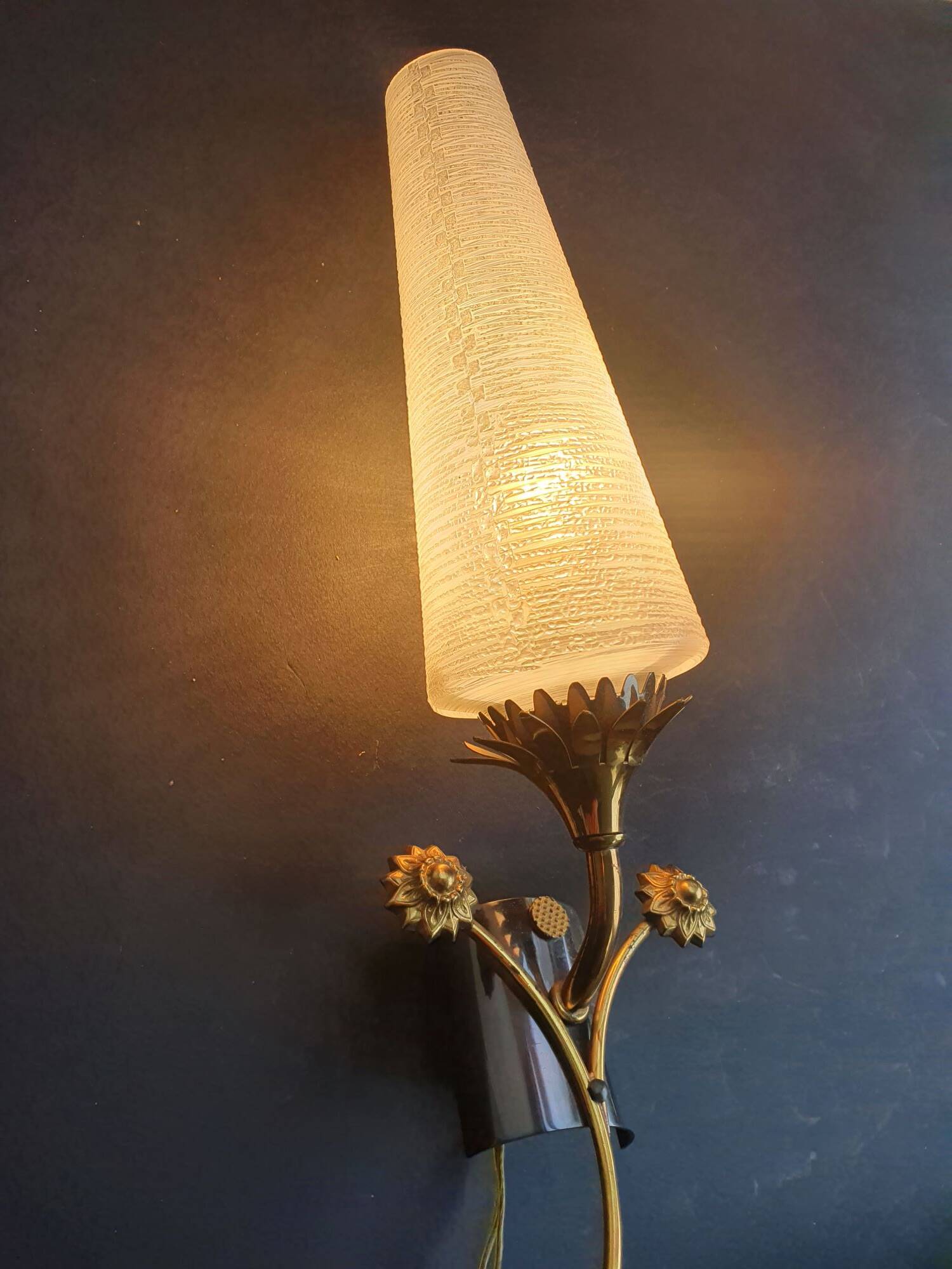 Pair of antique Art Deco wall sconces
