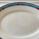 Oval dish Digoin Sarreguemines years 40-50