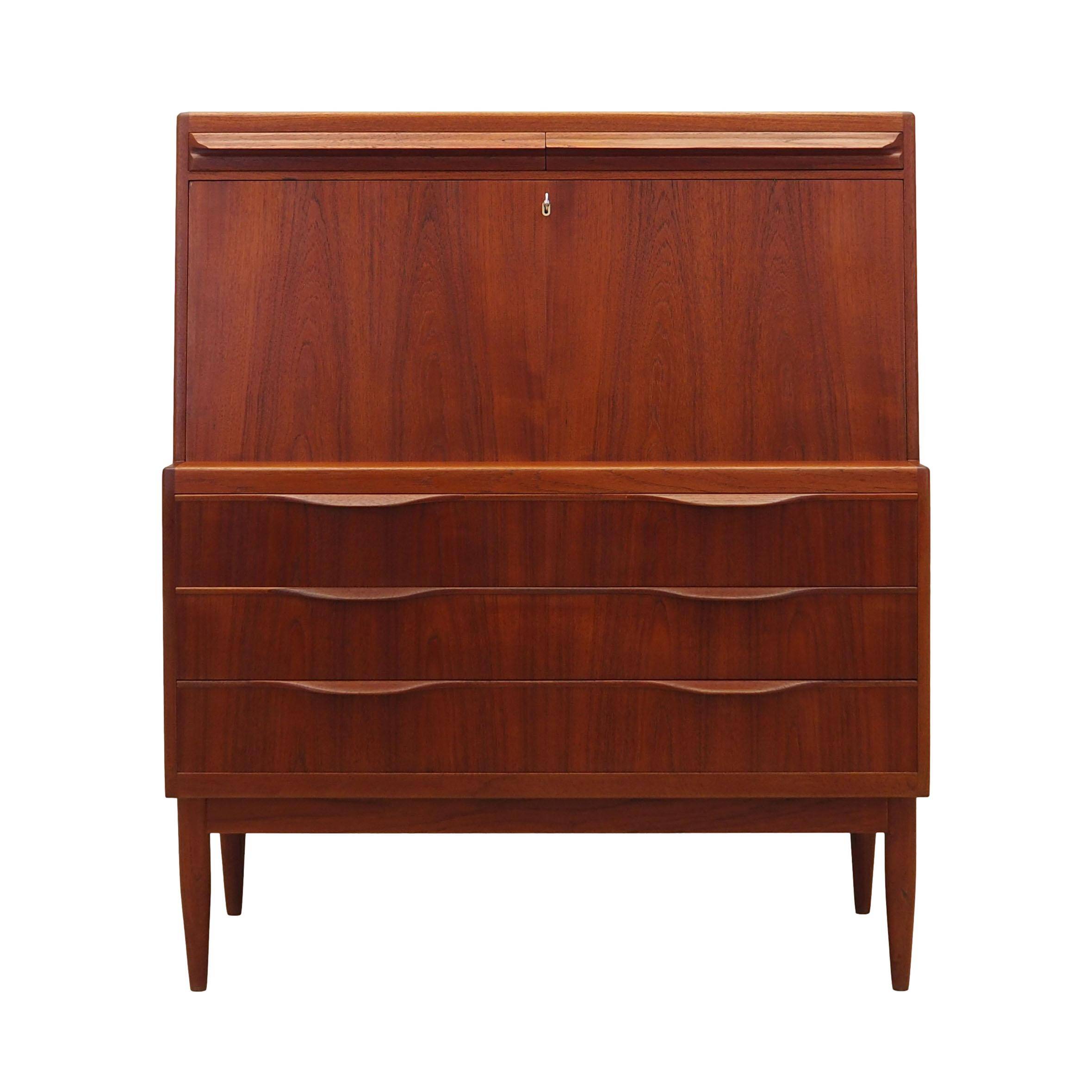 Teak secretary, Danish design, 1960s, designer: Erling Torvits, manufacture