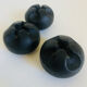 Set of 3 Danish cast iron candle holders by Christer Holmgren.