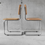 Pair of cesca chairs B32 by Marcel Breuer