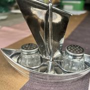 RARE silver-plated salt and pepper shaker set by Cristofle, Gallia collection