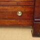 Antique chest of drawers with cross motifs, made entirely of solid walnut.