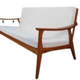 Scandinavian teak sofa from the 50s, 50s, 70s, vintage sofa