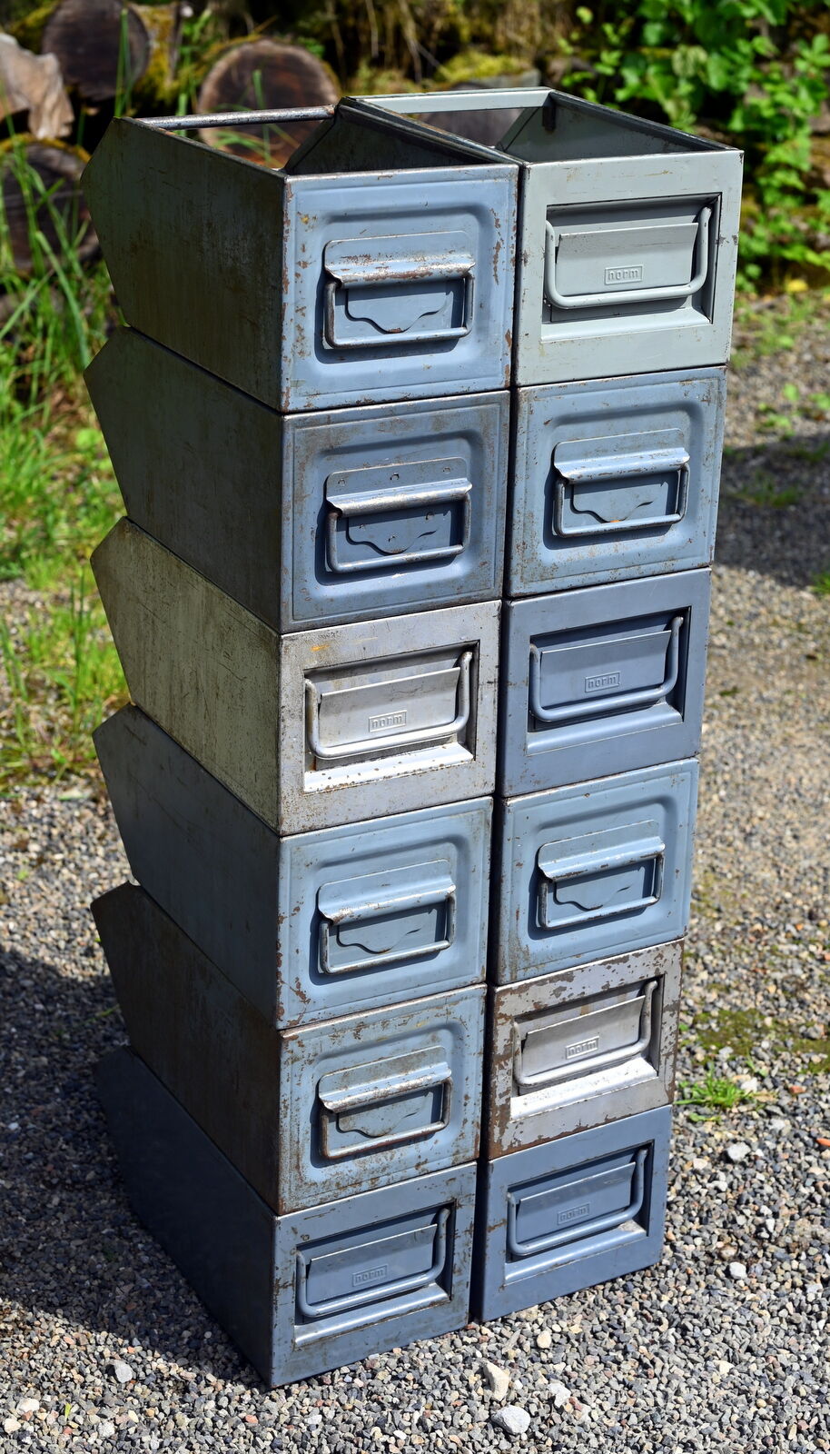 Lot 12 factory spout bins