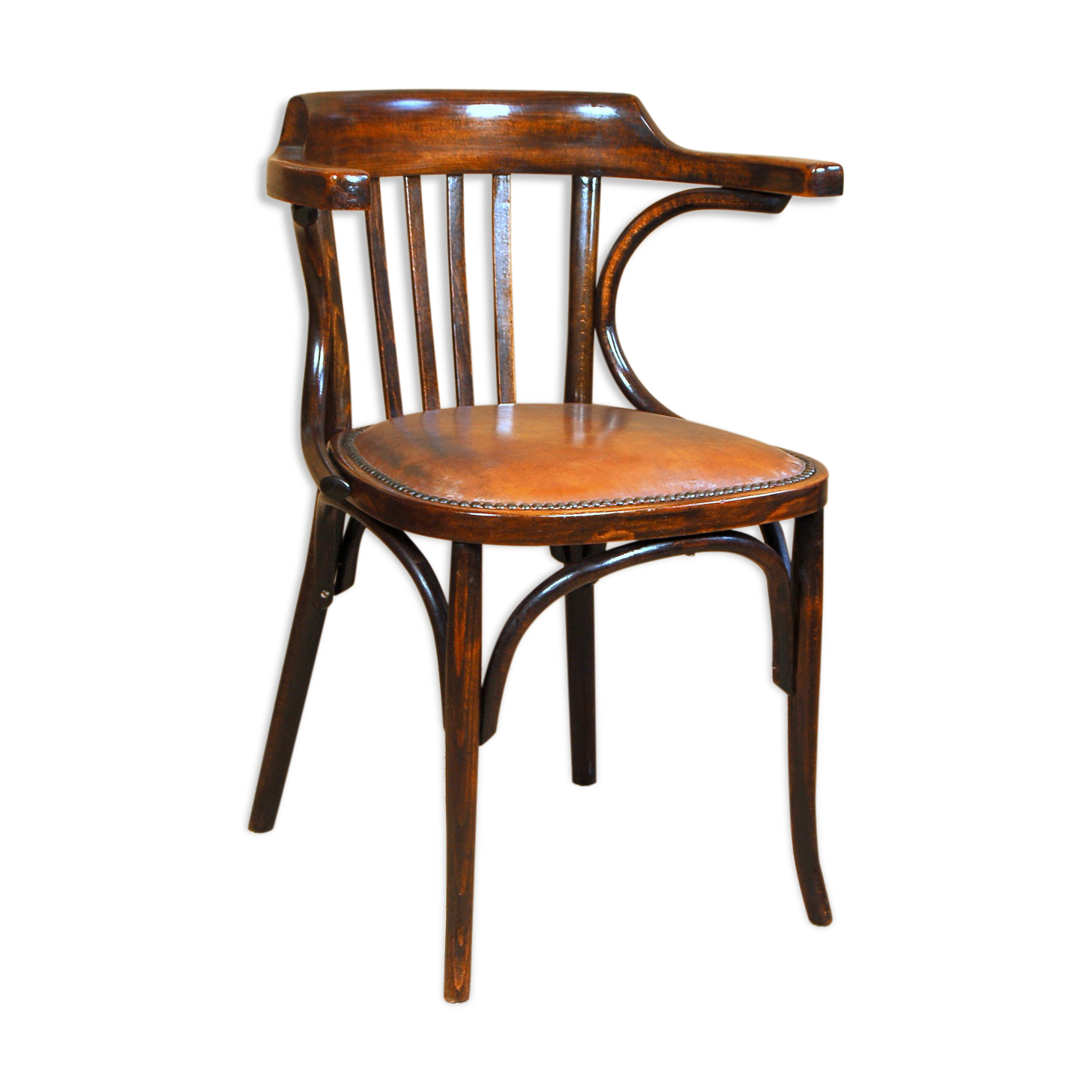 Baumann 1939 ca faux leather Office armchair