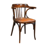 Fauteuil bureau Baumann 1939 ca simili cuir