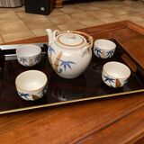 Tea set, palm tree decor, 900ml, 1970s
