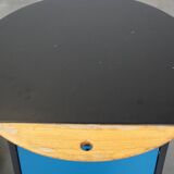 Set of 2 (bedside) tables by Umberto Asnago for Giorgetti on wheels