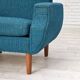 1970s, Danish armchair, original furniture wool, teak wood.