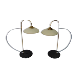 Paire de lampes minimalistes, années 1970