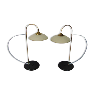 Pair of minimalist lamps, 1970s