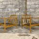 Pair of Scandinavian armchair fabric tiles