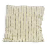 Coussin vintage rayé beige
