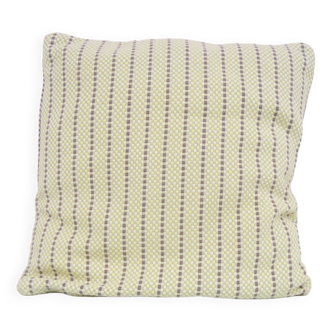 Vintage beige striped cushion