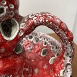 60s candle holder in red Fat Lava