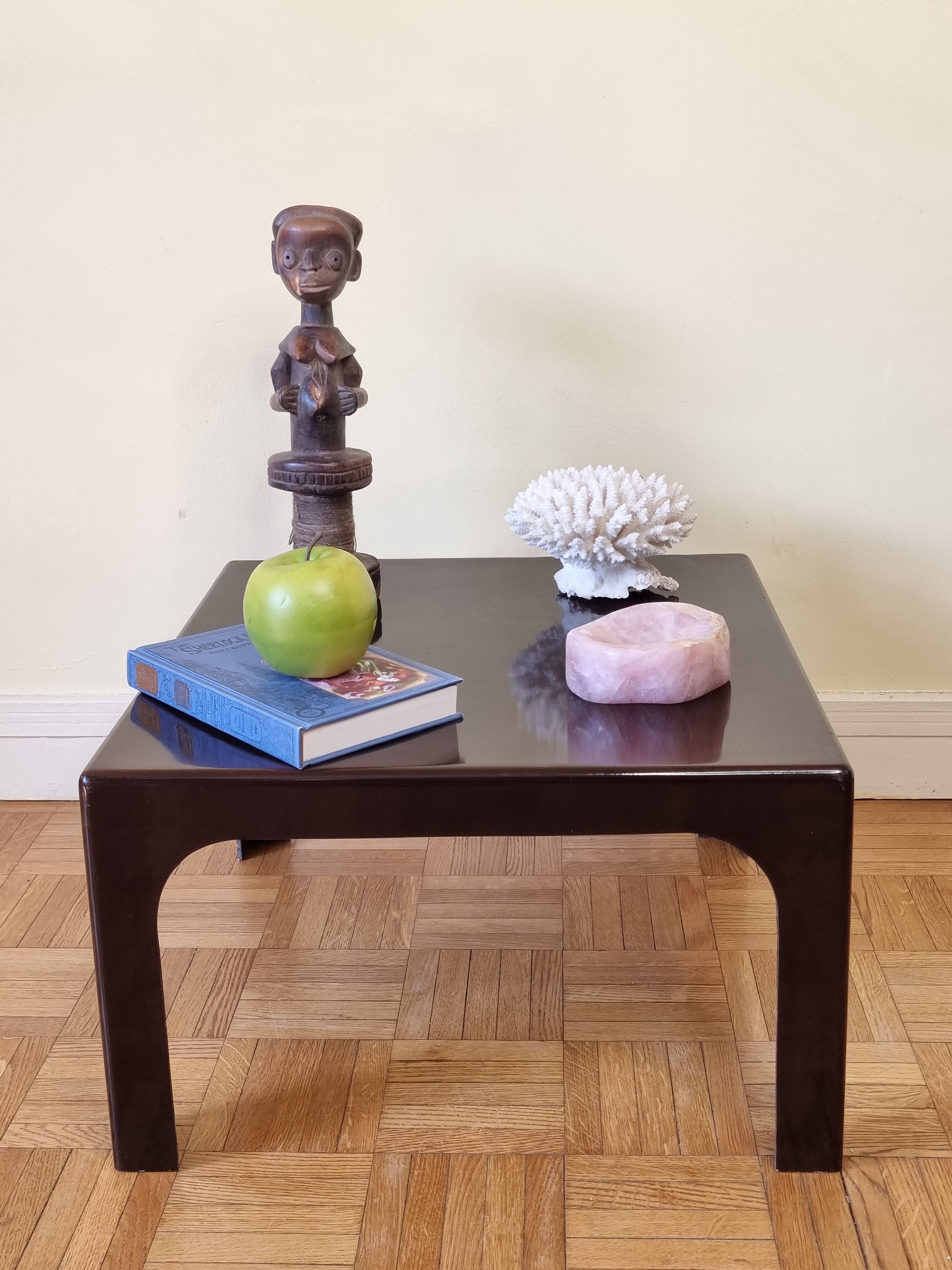 Table basse vintage en fibre de verre, années 70