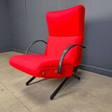 Fauteuil lounge P40 vintage par Osvaldo Borsani pour Tecno, années 1960.