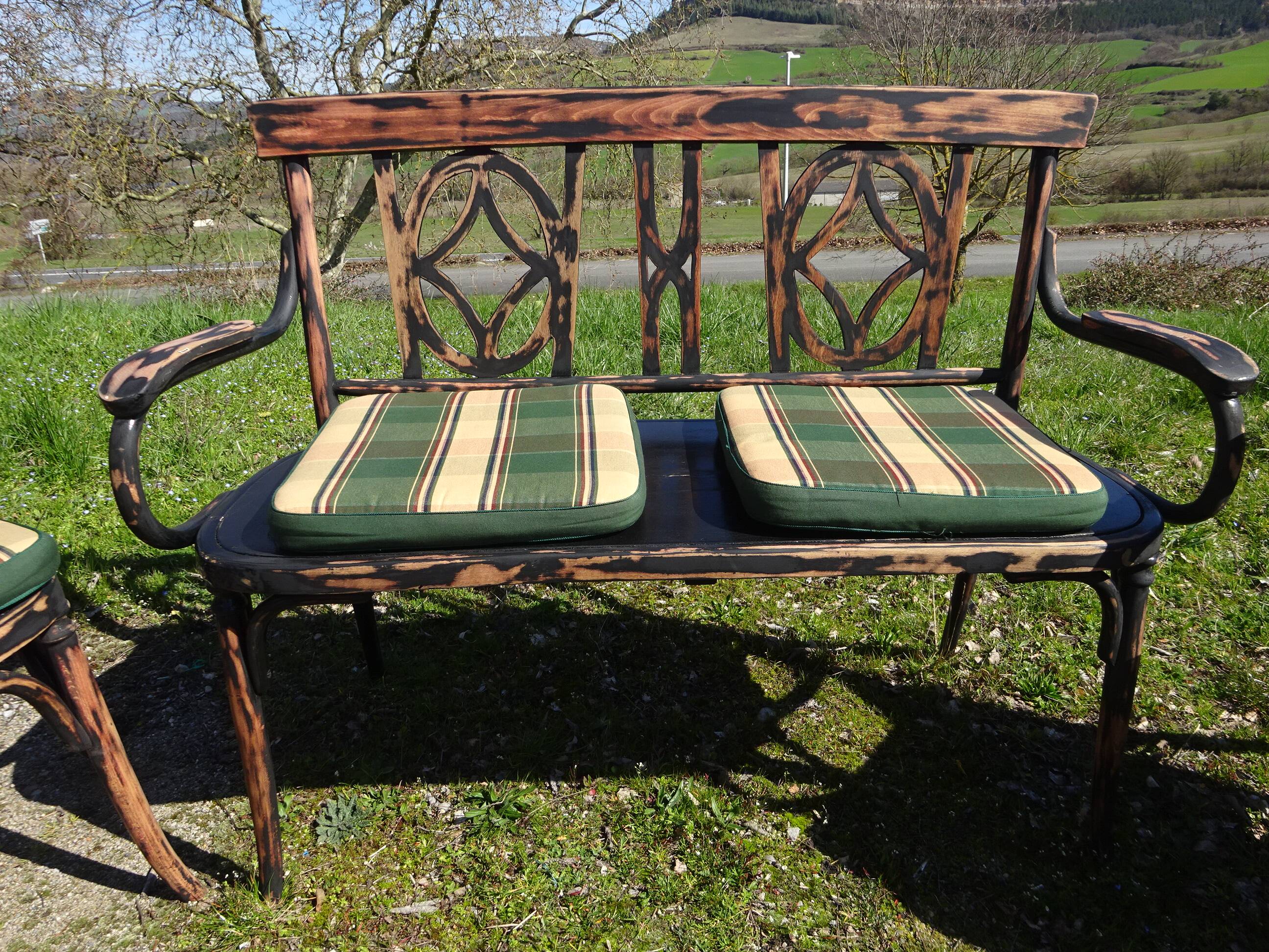 Baumann salon, armchair, bench and bistro chair