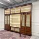 Large Classic English Art Deco Bookcase Library Cabinet