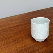 Vintage Mug Vase in German Porcelain with Architectural Patterns by Hans Achtziger for Hutschenreuther