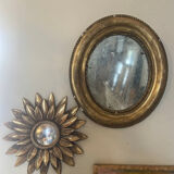Mirror in gilded stucco nineteenth century
