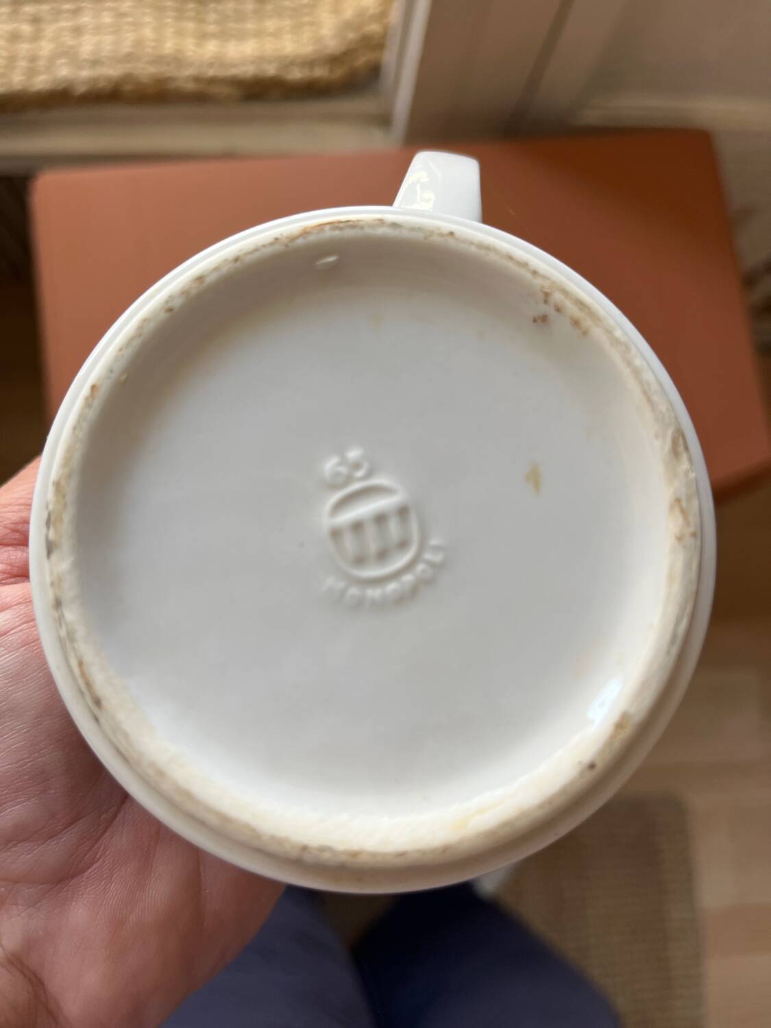 Monopoly ceramic cat/mouse mug duo