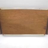 Tray handles wooden mirror