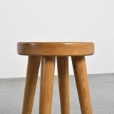 Pine stool by René Martin, 1960s design