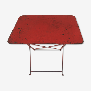 Table metal folding industrial vintage