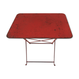 Table metal folding industrial vintage
