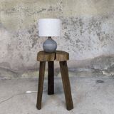 Vintage ceramic ball-shaped lamp