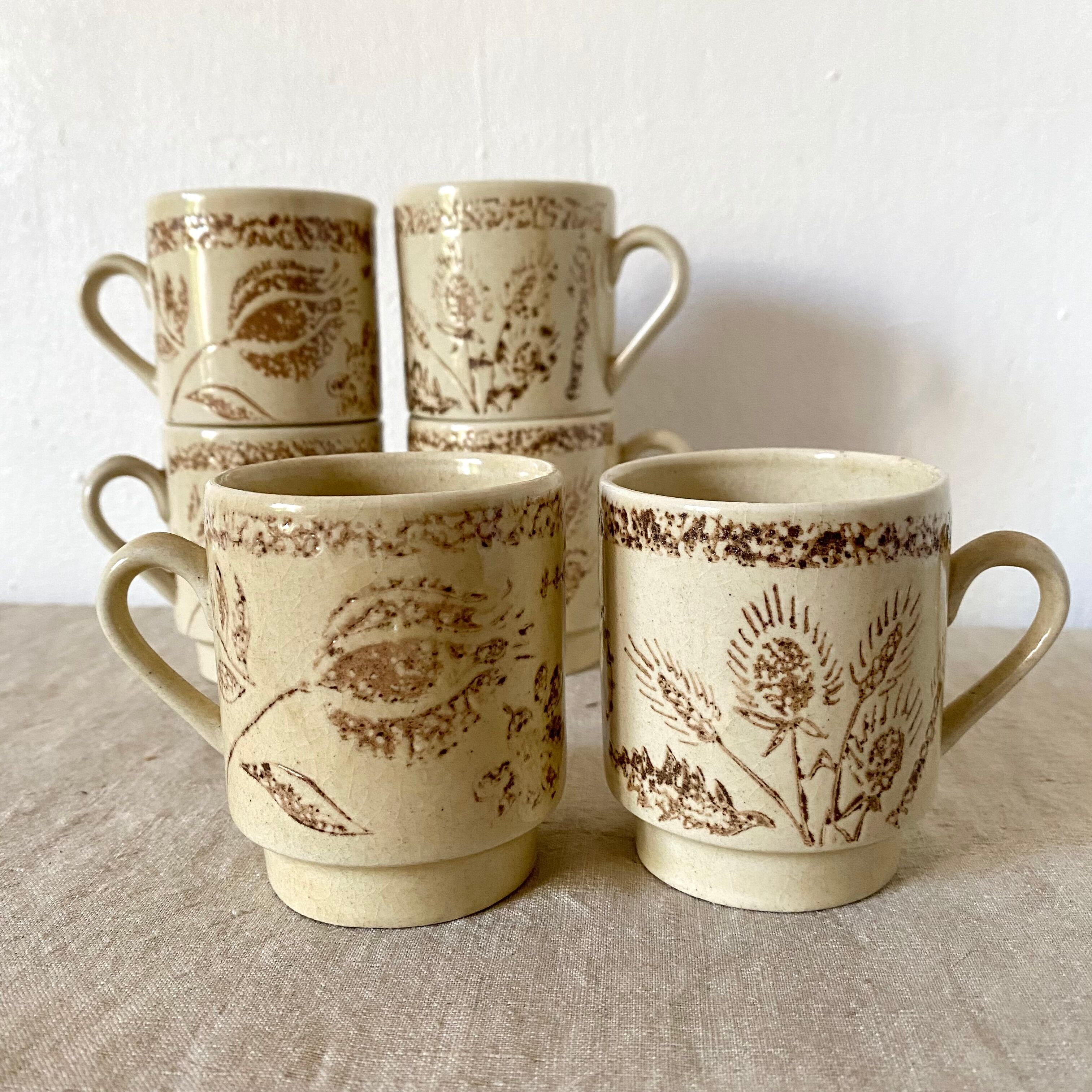 Tasses à café vintage Badonviller