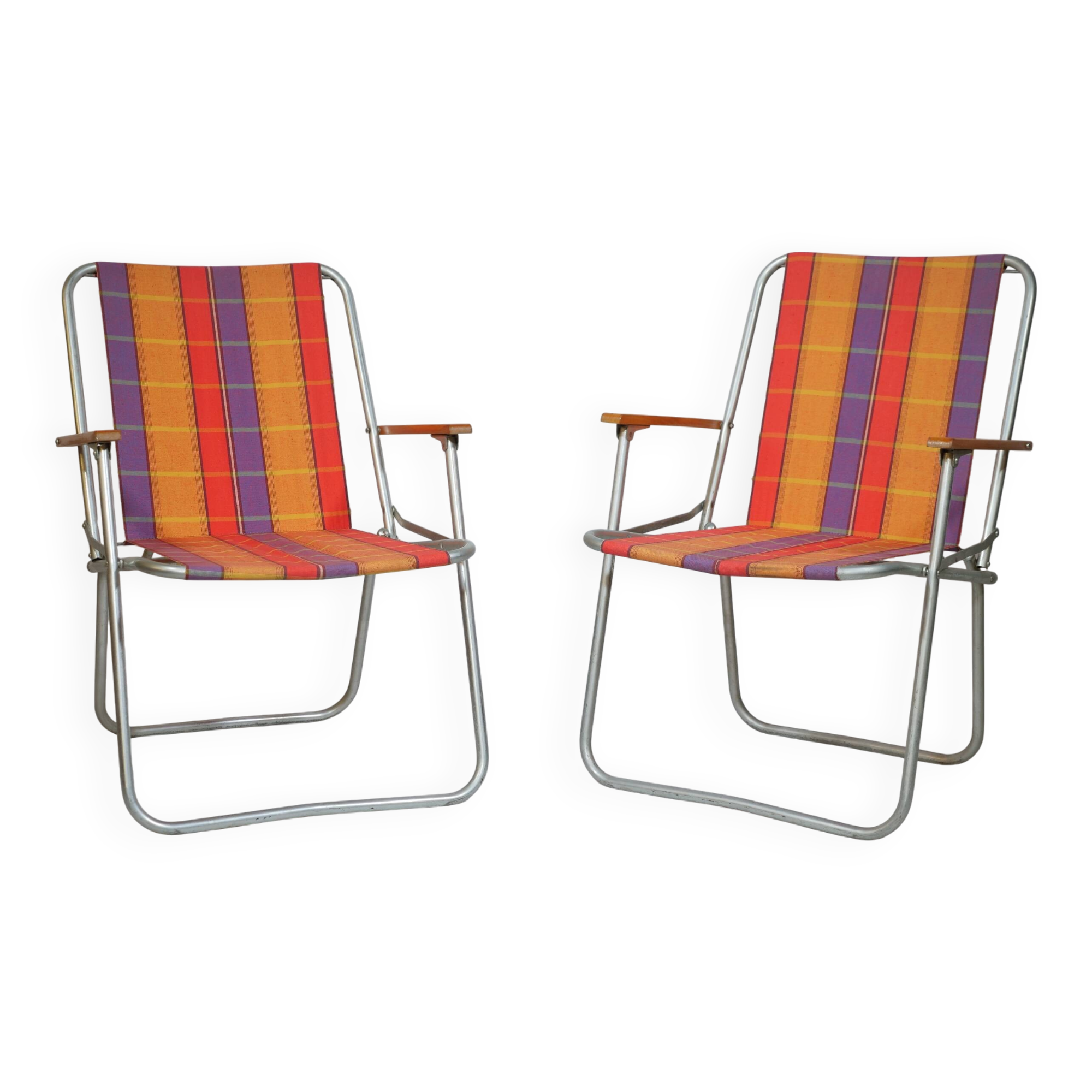 1960s Vintage Folding Camping Chairs