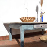 Old patinated coffee table