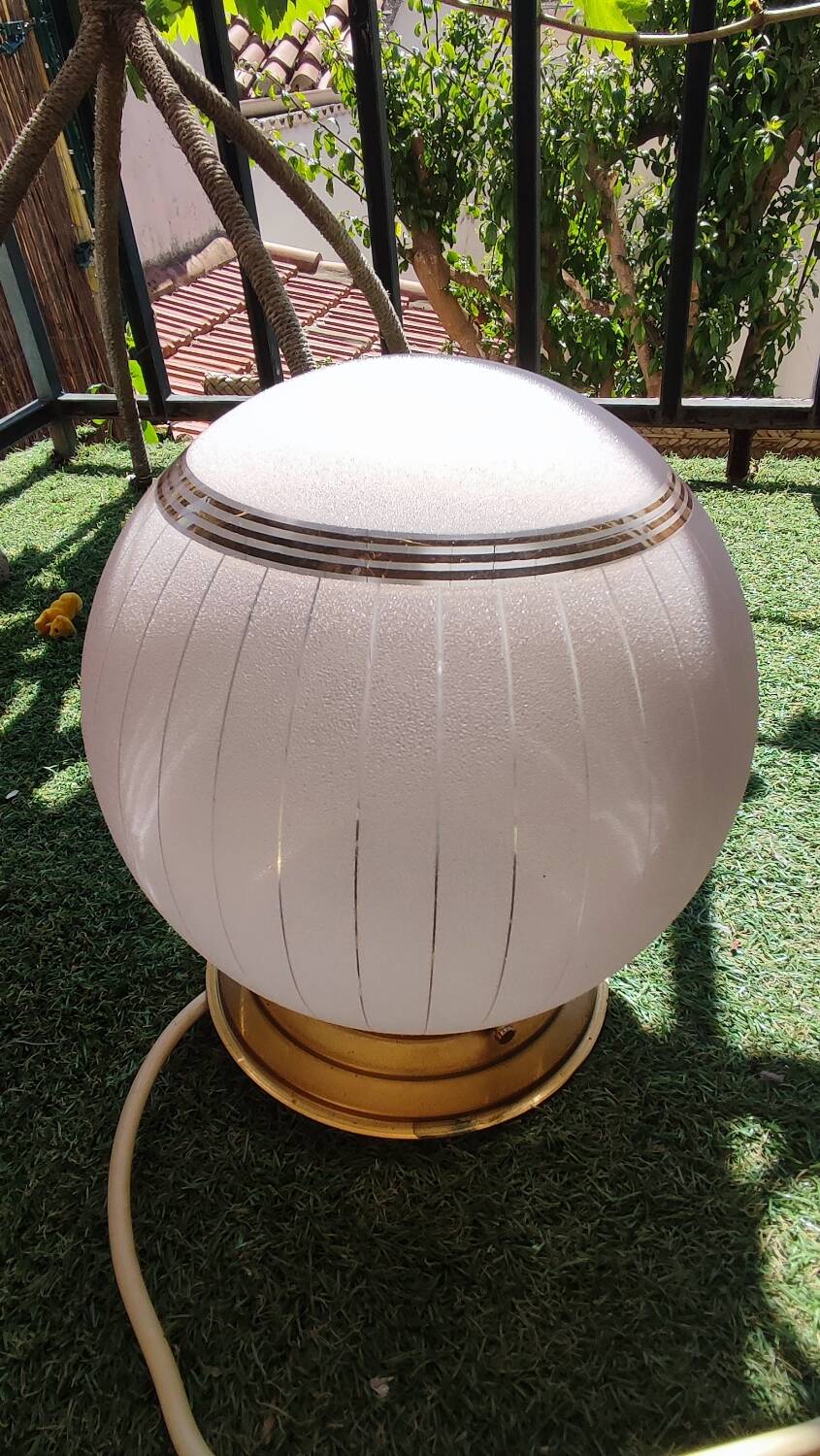 Granite pink glass ball ceiling light