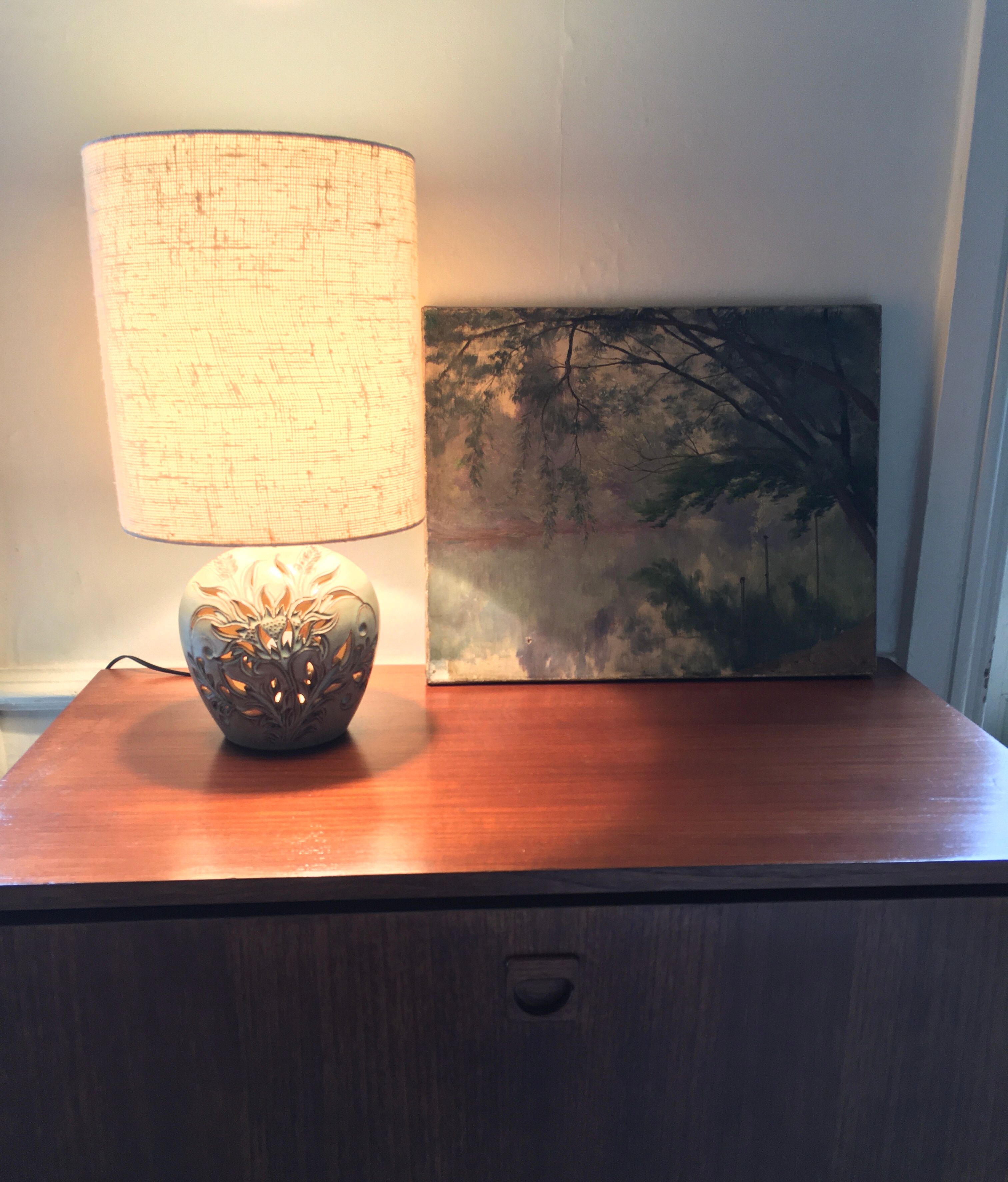 Fonck lamp and Matéo Vallauris ceramic open