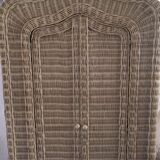 Vintage Rattan Wardrobe 1970s