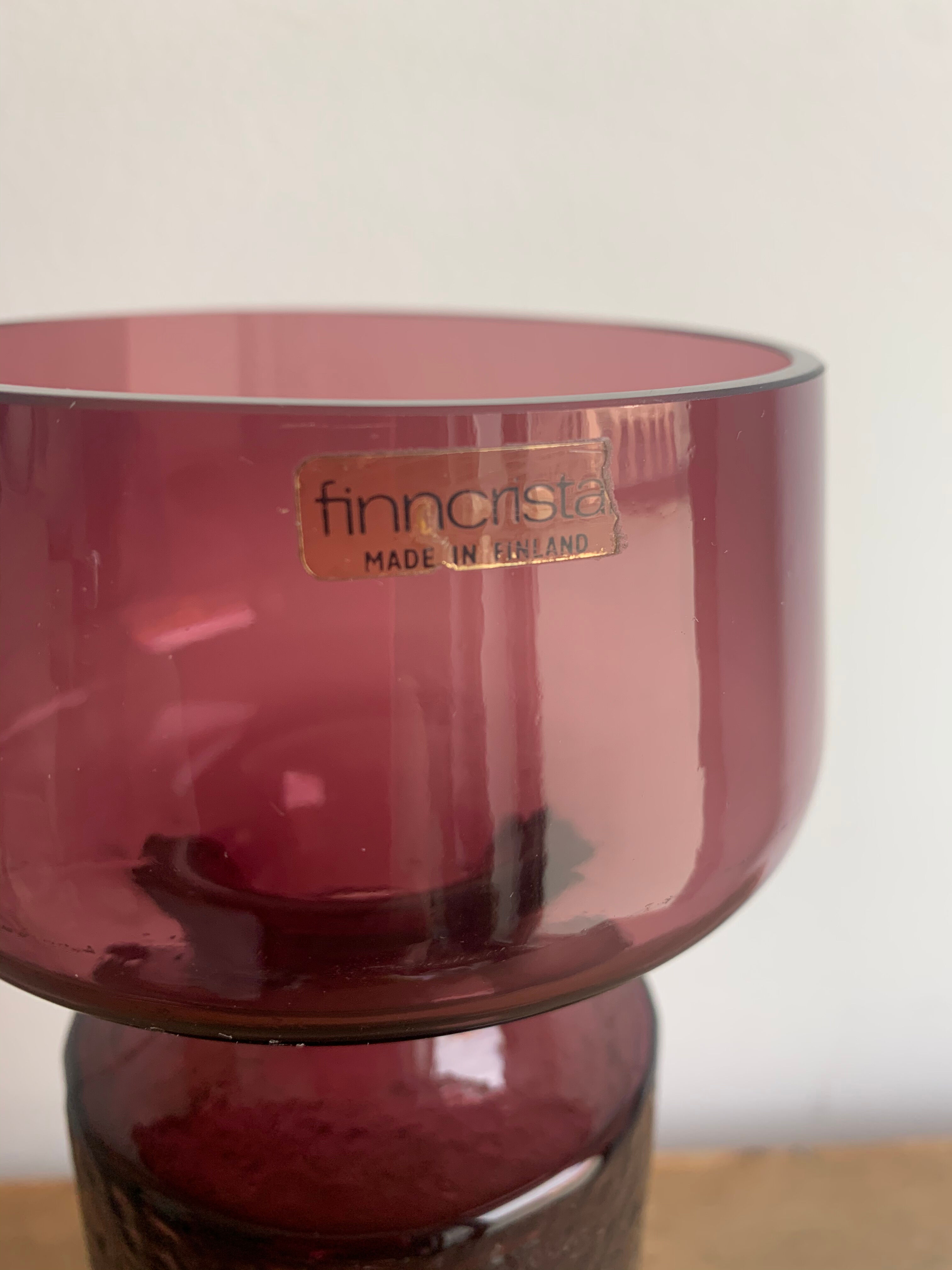 Vase Finncristall, Finland 1970s