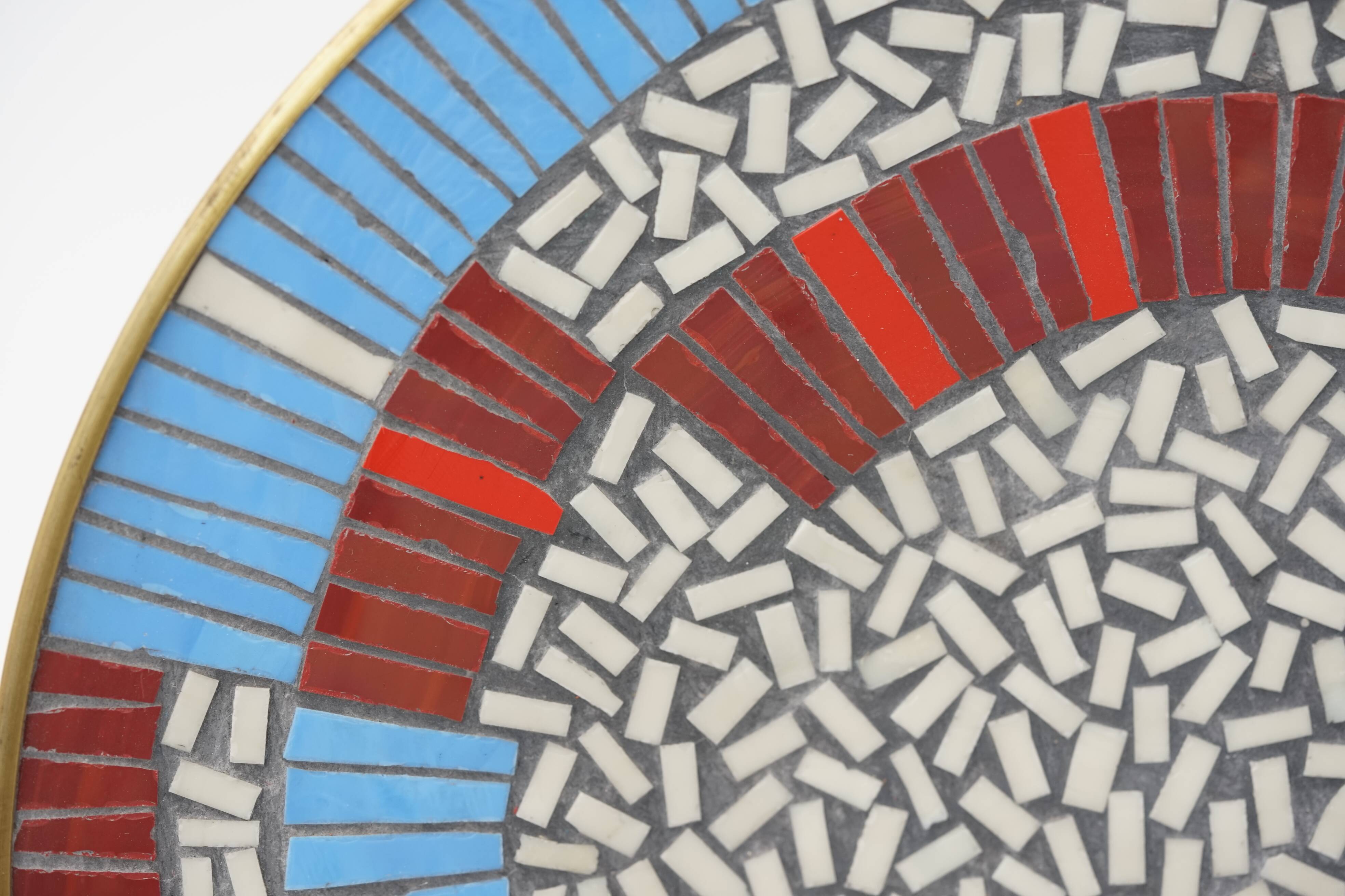 Mid-Century Mosaic Wall Plate by W. Zimmermann for Ritter