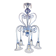 Five-Arm Murano Glass Chandelier With Scrollwork, 20th Century