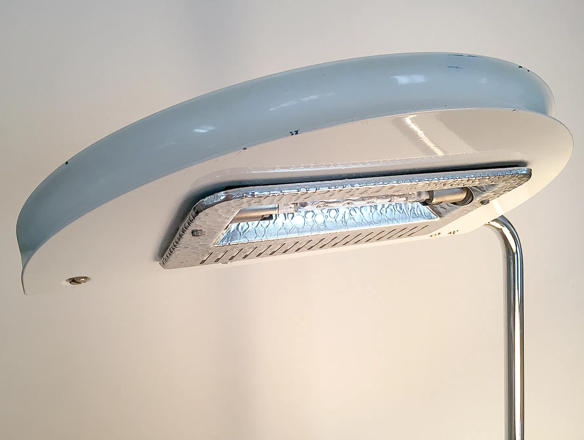 Halogen floor lamp Bruno Gecchelin mezzaluna for Skipper 1970