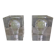 Pair of Pierre Giraudon resin inclusions bulbs