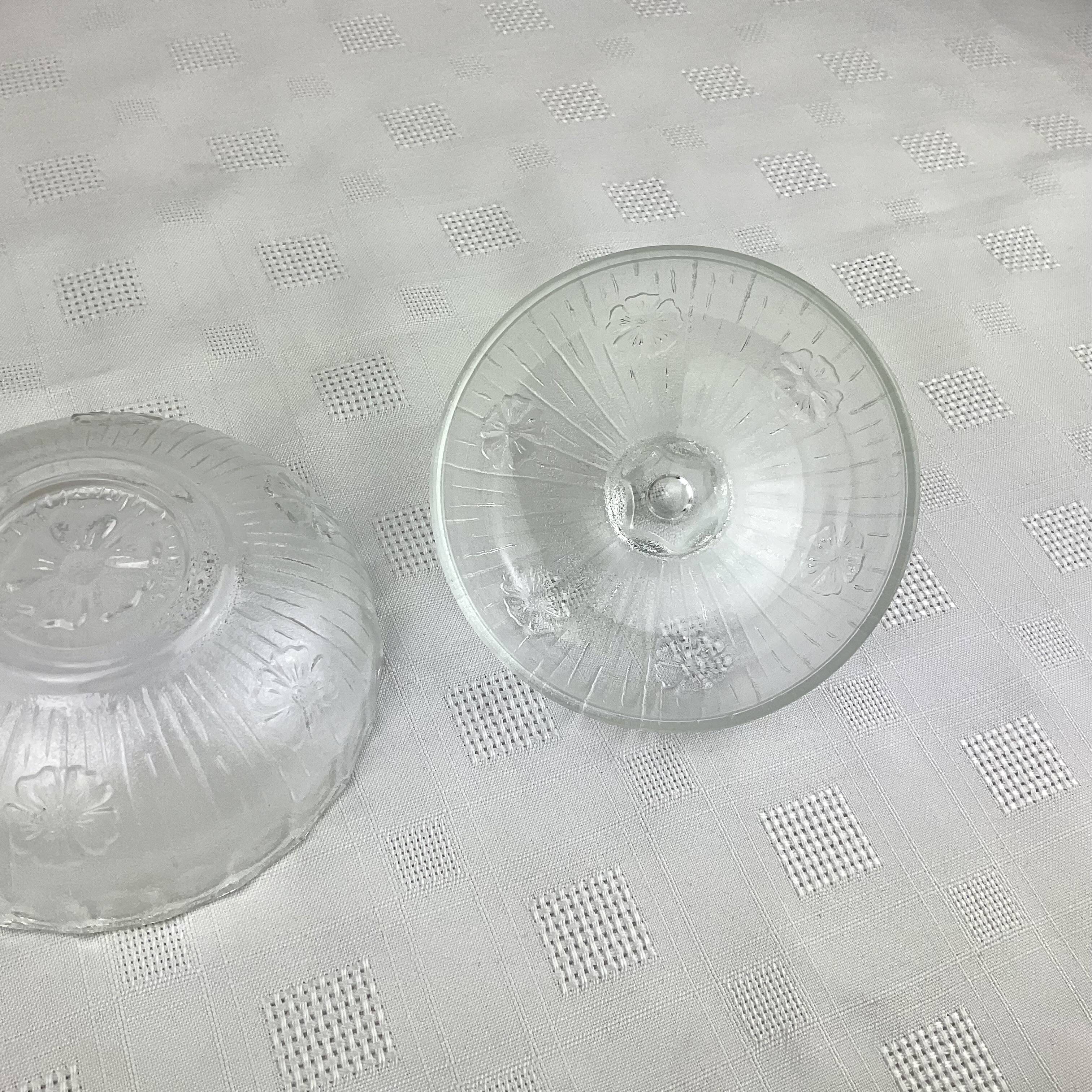 Glass sugar bowl made in Italy