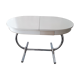 Italian table in white formica and chrome legs
