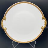 Serving dish with cakes Limoges gold edging