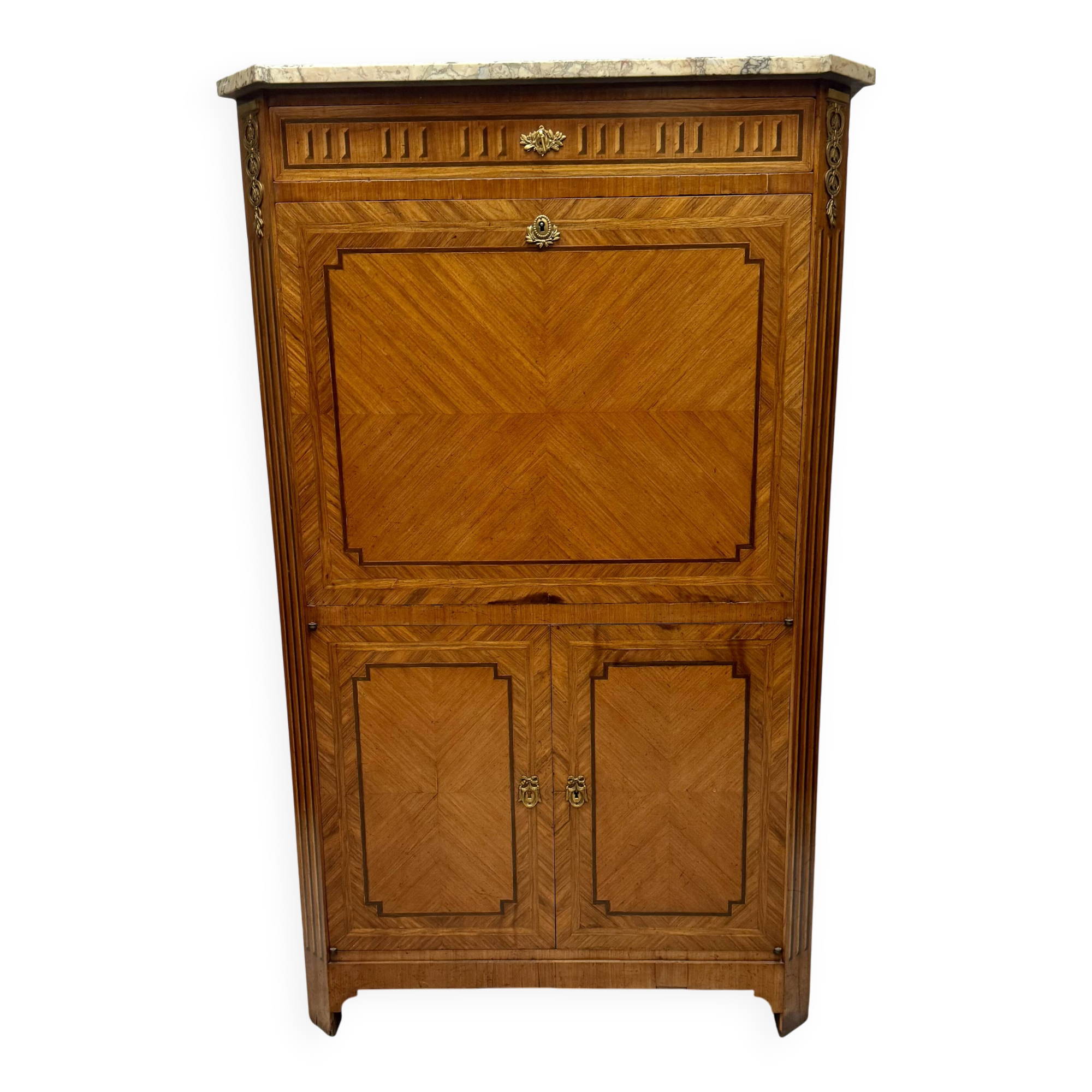 Louis XVI Style Marquetry Secretary