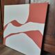 Contemporary beige/terracotta painting