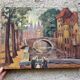 Antique painting signed Armand Lacour, 1935